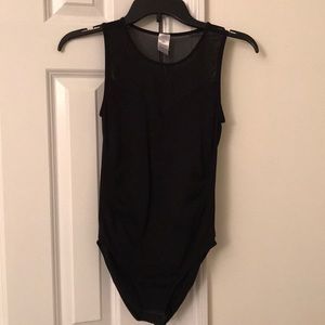 Sheer Black Bodysuit